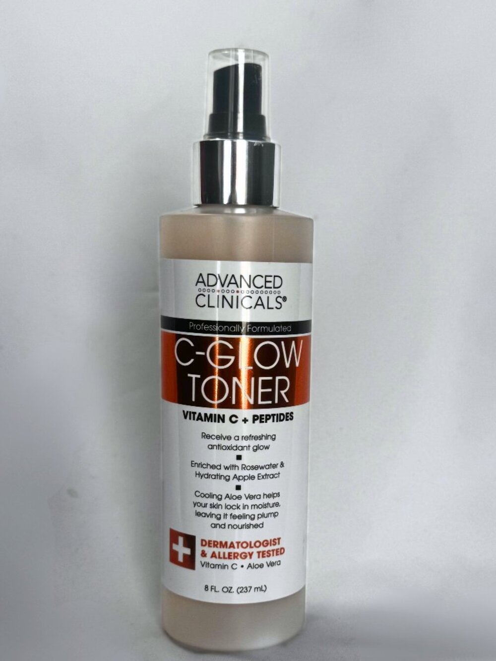 Advanced Clinicals C-Glow Toner, Vitamin C + Peptides, 8 fl oz (237 ml)